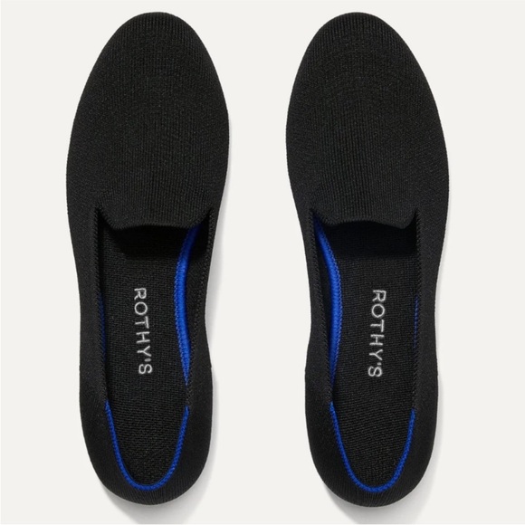 Rothy's Shoes - Rothy's The Flat Black Knit Round Toe Slip On Loafers NWOT